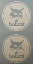 2 Bobcat circle Logo Stickers. Die Cut Style Decal. Made with 100% high quality vinyl.