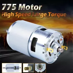 DC 36V, current 0.20A, speed 9000RPM. Model: 775. 1 775 Motor. High torque and low noise. DC 12V, current 0.14A, speed...