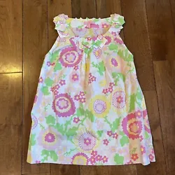 Girls Lilly Pulitzer Sleeveless Shift Dress Flowers Pink Yellow Green sz 6Cute dress in great condition. No stains or...