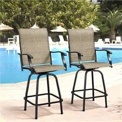【Unique Look】An unique and simple concept is adopted in this Texteline patio bistro chair set. With several neat...