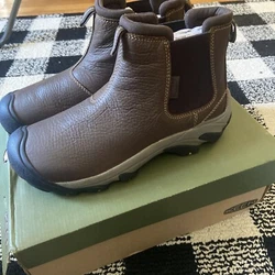 KEEN Womens Targhee 2 Mid-Height Hiking Chelsea Boot Veg Brown/Black 9 NIB.