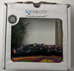 AquaBlock Betta Fish Aquarium. Clear glass block as a straight-forward design to effectively display the bright colors...