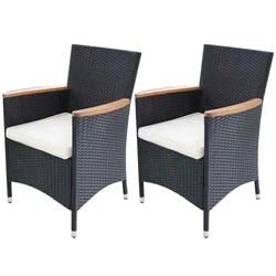 Cet ensemble de 2 chaises en rotin de jardin sera un excellent ajout à votre espace de vie en plein air. Son style...