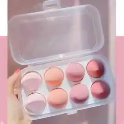 8pcs Makeup Sponge. Dry & wet dual-use, blending sponge turns bigger when fully wet, dab it evenly to form a gorgeous...