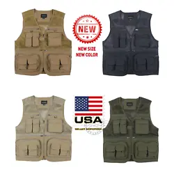 Mororock Vest Multi Pockets can be filled what you want; Great for outdoor sports such as Fishing, Photography,...