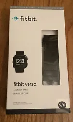 Original Fitbit Versa Black Leather Band Small. This band was worn once or twice, in very good condition. Please see...