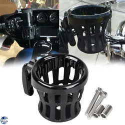 Hold virtually any can, bottle or cup secure with a contoured rubber net. 1x Drink Cup Holder. Fits For Harley-Davidson...