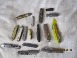 lot de couteaux de poche divers et variés certains publicitaires vendu dans l etat