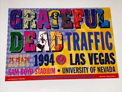 Grateful Dead. Sam Boyd Stadium, University of Nevada, Las Vegas. Artwork by Elsa Bouman, never displayed before. June...
