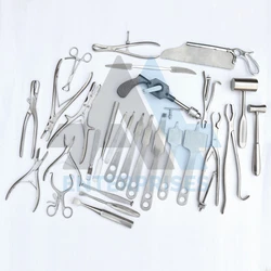 Lubricate: NO. 7- Assorted Hohmann Bone Levers- 1 set. 1 Pc Liston Bone Cutter 7