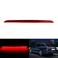 Descriptif:   *1x LED arrière lentille rouge Objectif feu de freinage de haut niveau pour Audi A6 C6 *Temp de...