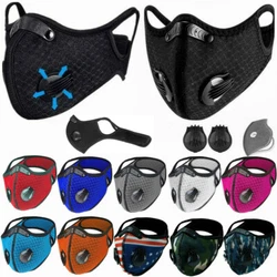 Unisex Reusable Cycling Sports Face Mask with Active Carbon Filter & 2 Breathing Valves. Suitable for cycling,...