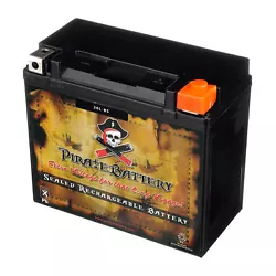 YTX20L-BS sealed AGM batteries by Pirate Battery are constructed with lead calcium alloy and absorbed glass mat...