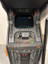 Star Wars Arcade by Atari. Includes switch to convert the machine to the Empire Strikes Back Arcade game. Game is in...