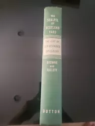 THE SCALPEL OF SCOTLAND YARD - 1952 - LIFE OF SIR BERNARD SPILSBURY - HARDCOVER.