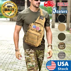 1 x Tactical Sling Chest Bag. Material: 600D Waterproof Oxford Cloth. Large storage space.You can put...