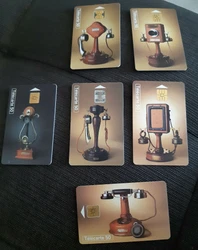 carte téléphoniques anciens téléphones lot*6 (1900-1924).