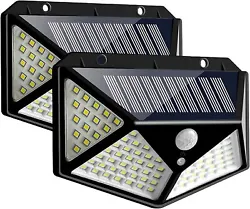 The solar wall lights by using exclusive 4-Side Built-in LEDs Wide-angle Lighting Design, the illumination range can be...