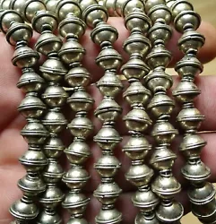 Lot de 20 Perles en Métal provenant du Maroc (région de Taroudant), Idéal pour toute création de bijoux.