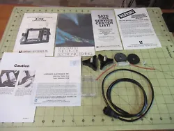 This buy it now auction is for the vintage Lowrance X-15B Operation Manual & parts as pictured above