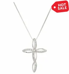 Design Inspiration-This sterling silver cross necklace design with infinity love, cross shape, it is an excellent way...