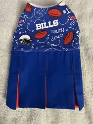 NFL Buffalo Bills Cheerleader dress for Small Dog. This little girl will be the envy of the neighborhood. Dress...