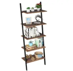 【 Industrial Feelings 】 This ladder shelf combines rustic brown and black, releasing the simplicity and ruggedness...