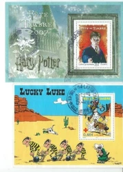 Fête du Timbre Lucky Luke et Harry Potter.