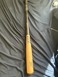 Used for about 4 games great bat awesome pop and big barrel for wood. I just finished up my last season of baseball so...