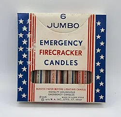 FIRECRACKER NOVELTY CANDLES. I WILL MAKE A BETTER DEAL ON MULTIPLES. I HAVE TONS AVAILABLE.