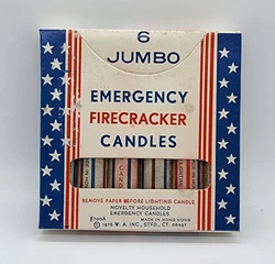 FIRECRACKER NOVELTY CANDLES. I WILL MAKE A BETTER DEAL ON MULTIPLES. I HAVE TONS AVAILABLE.