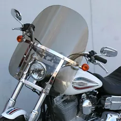 Clear Windshield Windshield For Harley Softail Dyna Sportster XL 883 1200 48. Clear Motorcycle Windshield Windscreen...