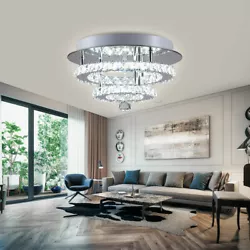 Round Crystal Ceiling Light Modern Luxury Flush Mount LED Chandelier Lamp SKU：HG-HCX-2135 【CONVENIENT TO...