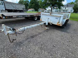 1988 Utility Pole Trailer Pipe Carrier.