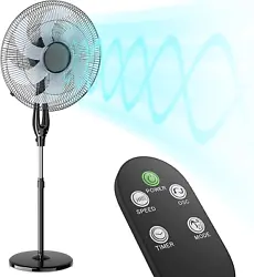 Special Feature Portable, Oscillating. 3 Adjustable Speeds - Different speeds make our pedestal fan ideal for different...