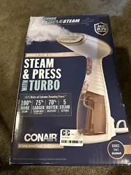 Upgrade your garment care routine with this Conair Turbo ExtremeSteam Handheld Fabric Steamer. With its 1800W power and...