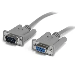 Remplacez les câbles RS232 DB9 usés ou manquants par ce câble null modem F/M RS232 DB9 de 3 mètres de qualité...