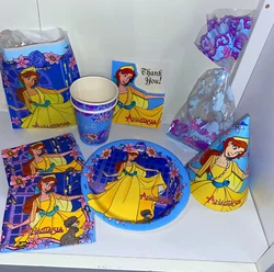 Used party lot2 paper plates 2 paper cups 2 napkins1 goody bag1 treats bag1 thank you card unused 1 party hat - the...