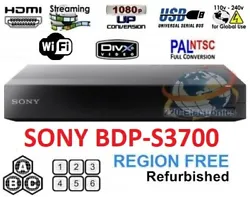 The region-free Sony BDP-S3700 is a great region free blu-ray player with WIFI for streaming. It has both wifi and an...