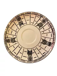 Set Of 4 Mikasa Parisian Scenes Saucers Susan Steinberg Cafe Chairs Design HK114. Ultima +Super strong fine...