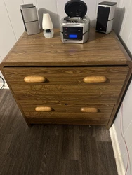 All 3 pieces are for sale! The MATCHING DESK, CREDENZA, and FILING CABINET SET are SOLID WOOD and in great condition...