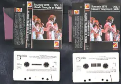 Lot de 2 cassettes audio originales. Avril 1978. Possibility of sending Mondial Relay in many countries.
