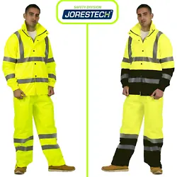 JORESTECH® Class 3 level 2 High Visibility Rain sets Stay active, dry and protected in most weather conditions with...