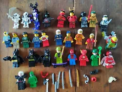 Lot de 29 Figurines Lego + vrac. Lego original, vrac voir photos, Peut-être incomplet