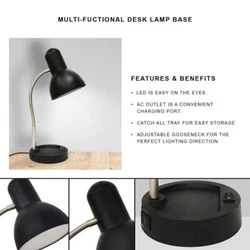 A convenient catch-all tray on the base can serve as a simple solution for small school/office supplies or a protective...