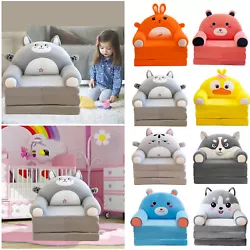 Plush slip cover is removable and washable.Can be used as a bed for nap or a sofa chair for toddlers.Multi-use, as sofa...