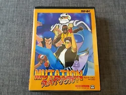MUTATION NATION SNK NEO GEO AES MVS NTSC JAPAN  SOFTBOX TRES BON ETAT. BOITE VIDE SANS JEU. BOX ONLY COVER REPRO...