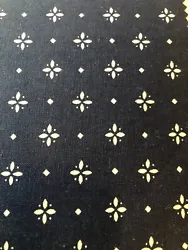 Longaberger classic blue single fabric napkin. Picture shows fabric sample.