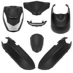Kit carénage P2R pour Scooter Peugeot 50 Kisbee 2010 à 2017 6 piece / noir mat Neuf - réf. Kit carénage six pièces...