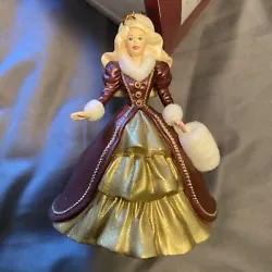 Hallmark Keepsake Ornament 1996 Holiday Barbie Collectors Series #4 vintage. preowned. Ships with usps first class Mail...